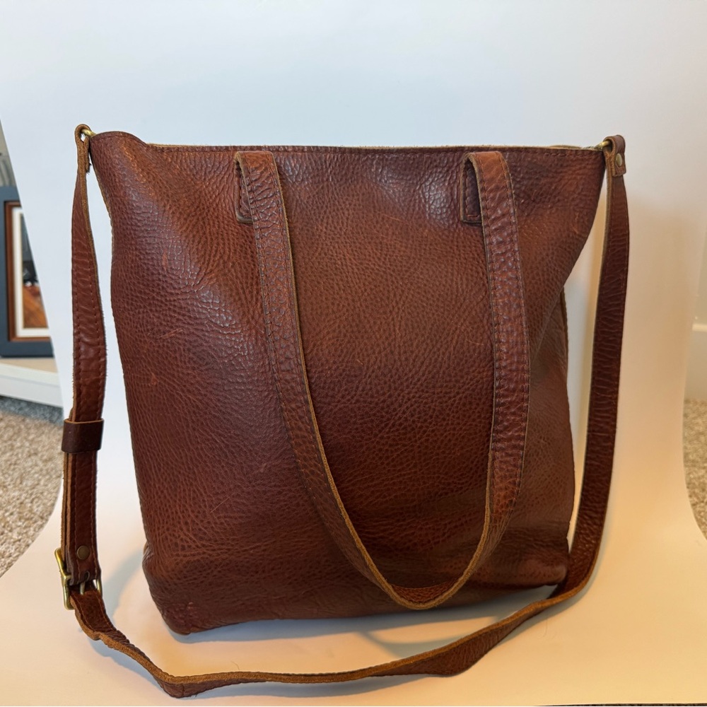 Portland Leather Goods Crossbody Tote (Mini - 12”) - Picture 2 of 13